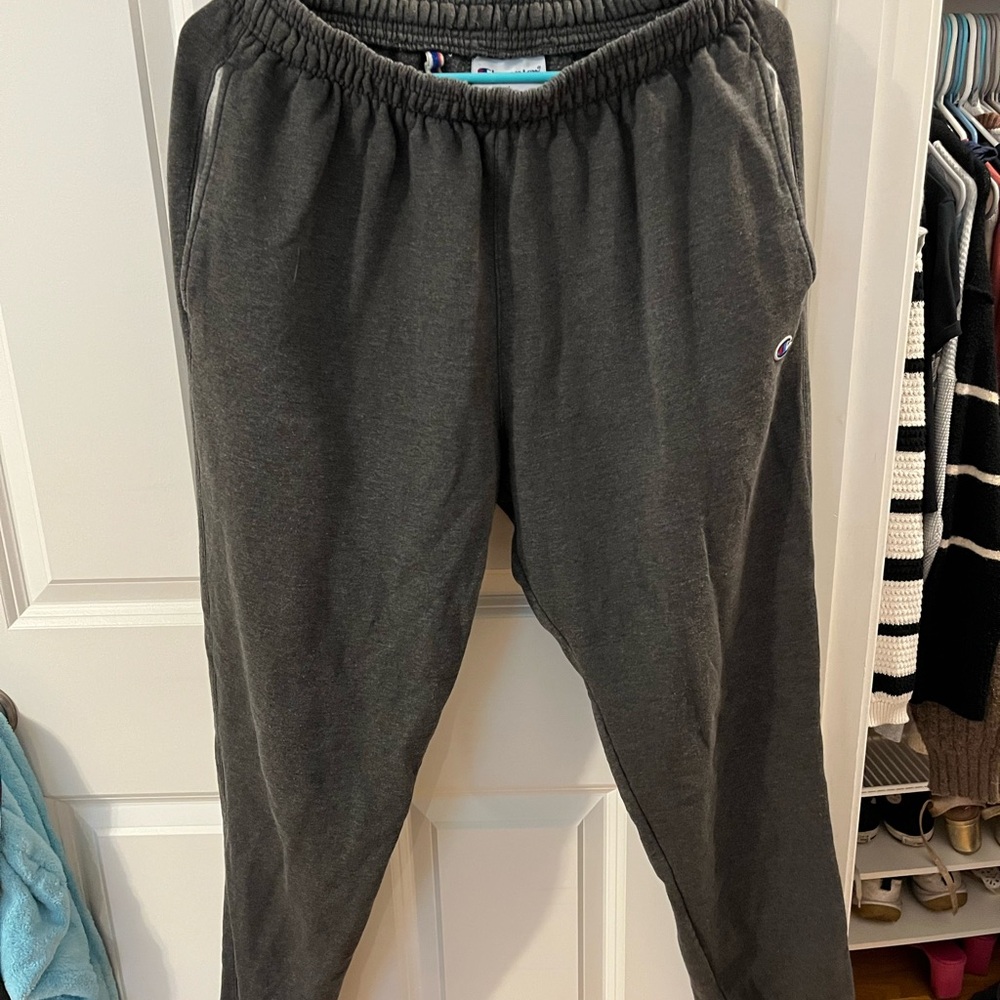 Champion Gray Joggers Soft Knit Athletic Wear